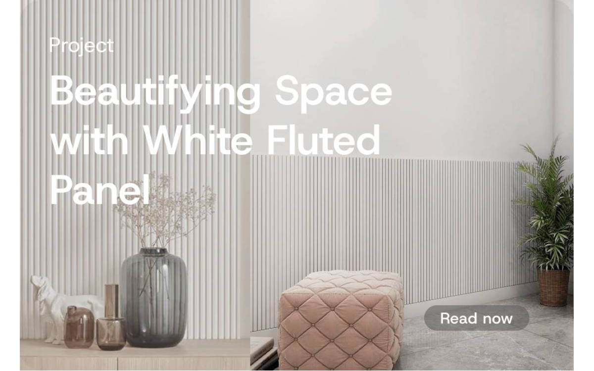 [Project] White Fluted Wall Panel for your Living Room