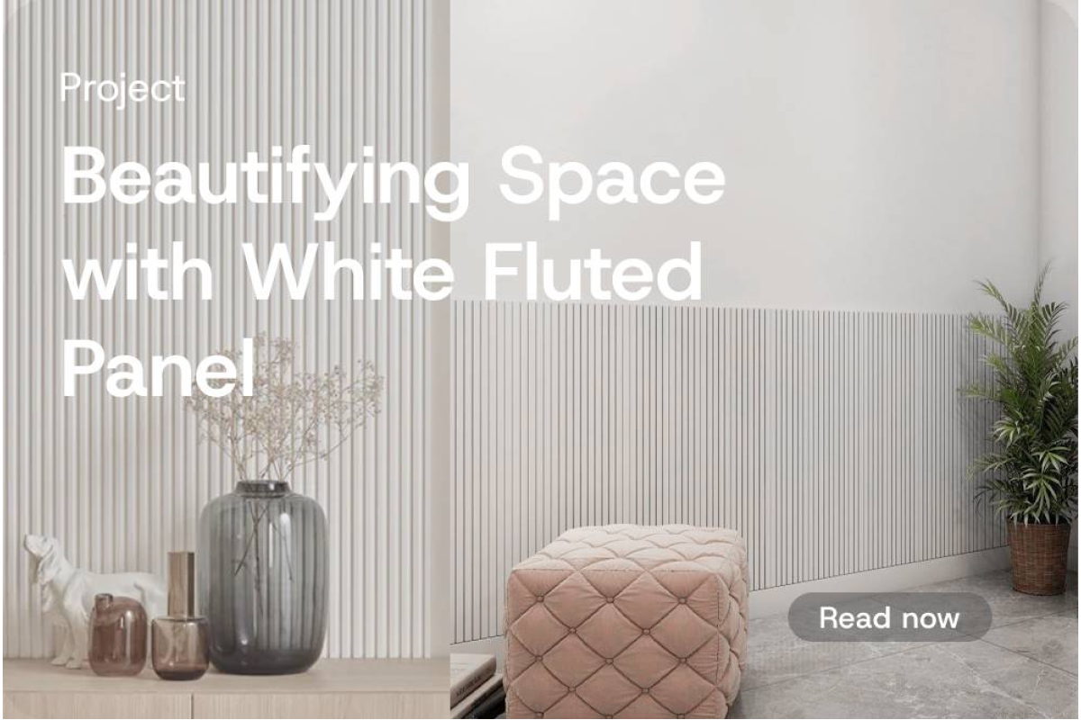 [Project] White Fluted Wall Panel for your Living Room