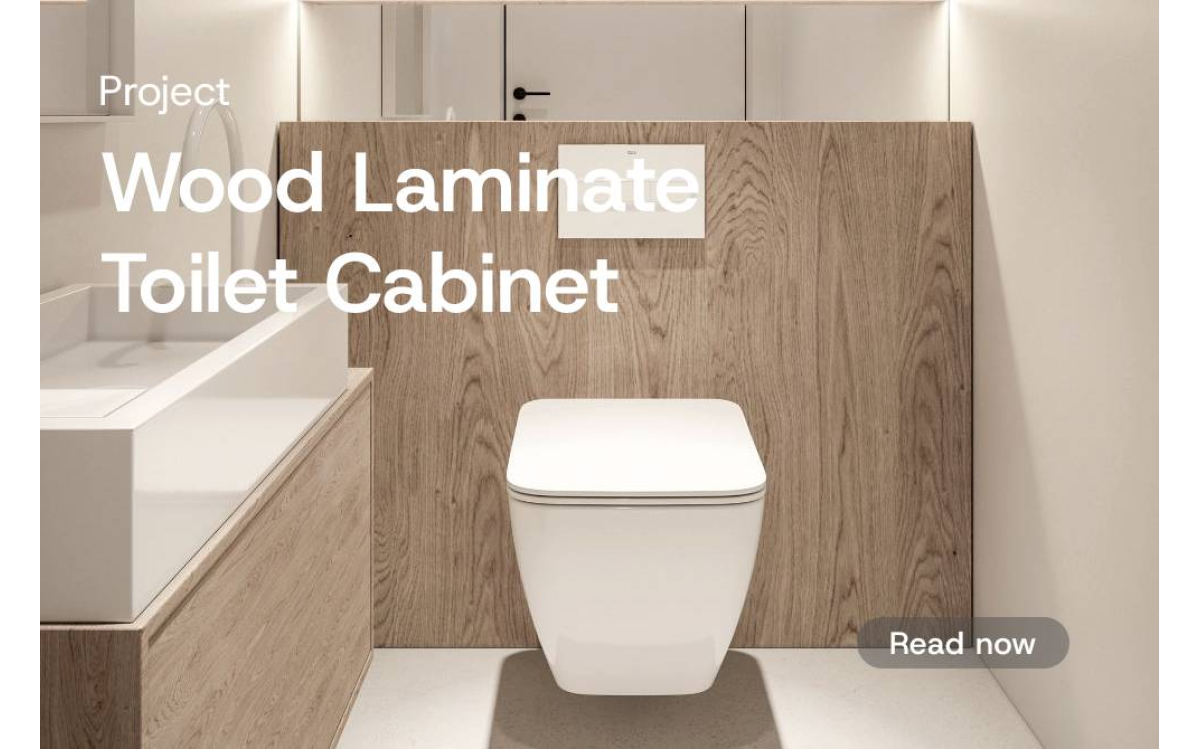 [Project] Toilet Cabinet Laminate using Infeel Laminate Sticker