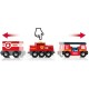 BRIO Rescue Firefighting Train - 33844 Premium Kids toys / Wooden Vehicle Transportation Miniature