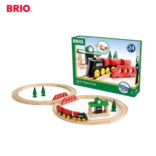 BRIO Classic Figure 8 Set - 33028 Premium Kids toys / Wooden Vehicle Transportation Miniature