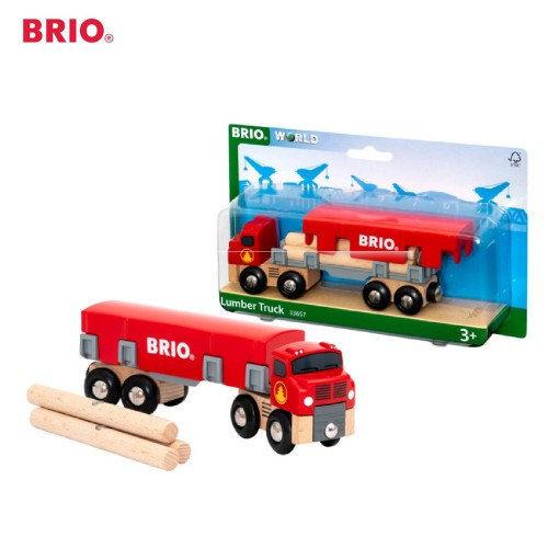 BRIO Lumber Truck - 33657 / Premium Wooden Truck Figure / IKEA Kid Toddler Toy
