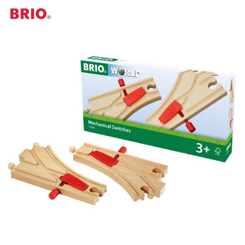 BRIO Mechanical Switches Trail Expansion 33344 / Premium Wooden Train Track Trail / IKEA Toddler Toy