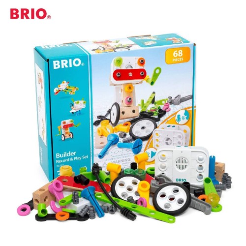 BRIO Builder Record Play Set - 34592 Premium Kid Toys / Engine Educational Toys/ DIY Building Toys