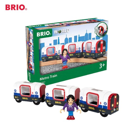 BRIO Metro Train - 33867 Premium Kids toys / Wooden Vehicle Transportation Miniature
