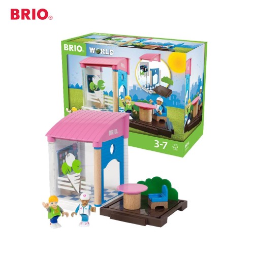BRIO Village Ice Cream Shop - 33944 Premium Kid toys / Wooden Vehicle Transportation Miniature