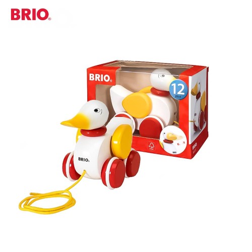BRIO Pull Along Duck 30323 Premium Kids toys / Wooden Animal Figure 