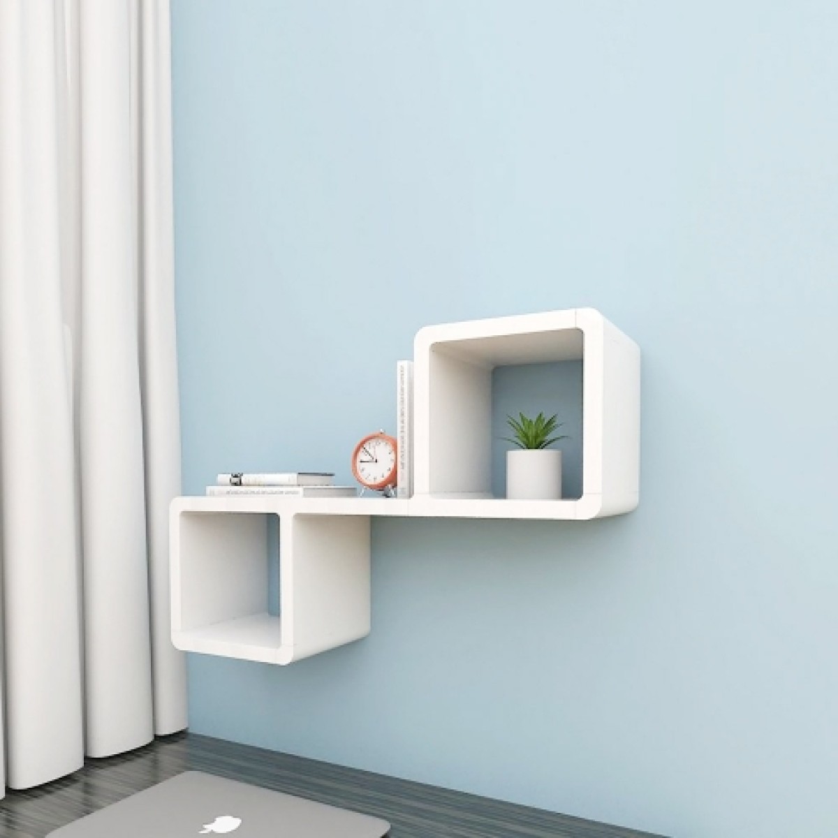 Cubics 2 wall shelf F