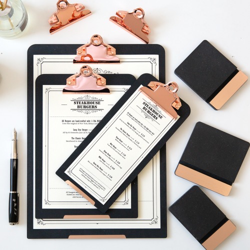 Eco Rose & Gold Clipboard..