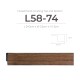 L58-74 Korean Fluted Panel Finishing Top and Bottom