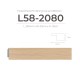 L58-2080 Korean Fluted Panel Finishing Top and Bottom