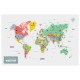 Foldable Wall Art Table - WORLD MAP EDITION ft. Getty Image