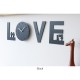 Design Art Clock "LOVE" M45