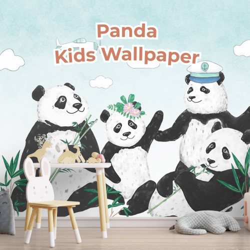 Panda Kids Wallpaper / Kids Cartoon Wallpaper