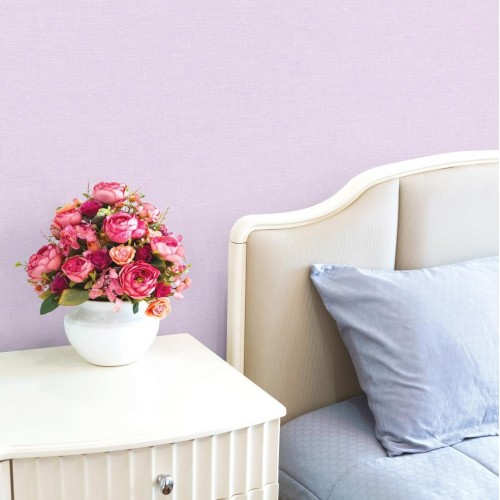 Plain Color Design Self-adhesive Korea Wallpaper / Hyundae Sheet / 11165 / Lavender
