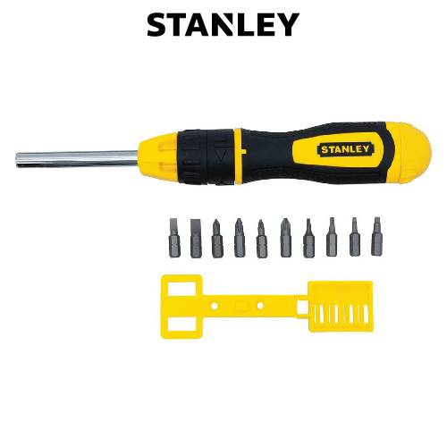 STANLEY Ratcheting multi insert bit (10pcs) screwdriver kit