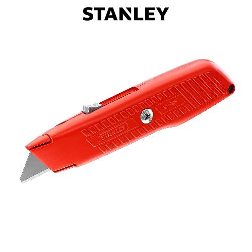STANLEY Self-Retracting Utility safety Knife with round point blade, 5.5/8'', Orange colour