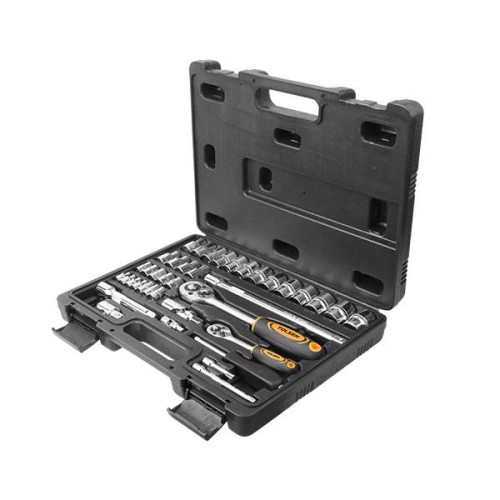 Tolsen 39 pcs 1/4 & 1/2 inch Set Equipment Tools 8-24 mm 15140