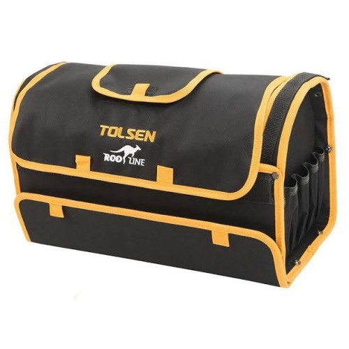 ﻿Tolsen Industrial 17 Inch Tool Bag with Flap - 80102