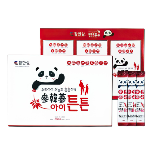 CHAMHANSAM Korean Black Ginseng Kids Pear & Mango Extract(10ml x 30 sachets)/STICK/HEALTH FOOD