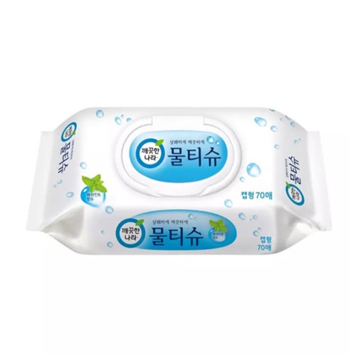 Kleannara Korea Peppermint Wet Tissue Wet Wipes Clean Fresh Feeling