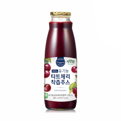 Organic Tart Cherry NFC Juice  (980 ml) / Refreshing Tangerine Fresh Juice / Non-Concentrate