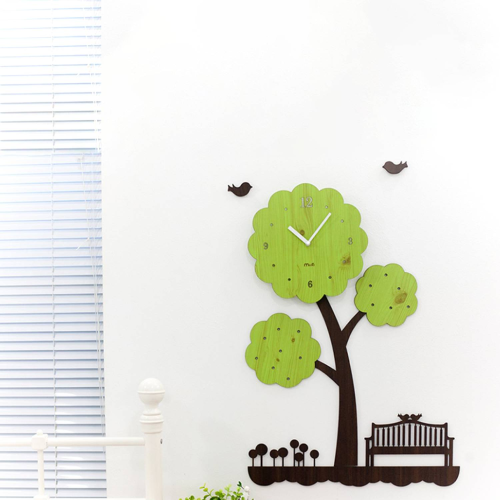 Green Tree Art Clock (M16)