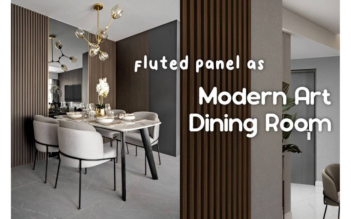 [Project] Transform your Basic Dining Room Wall with Fluted Panel