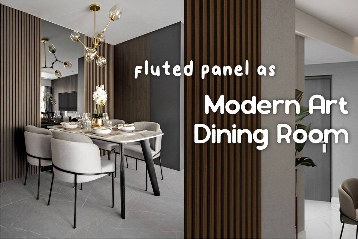 [Project] Transform your Basic Dining Room Wall with Fluted Panel