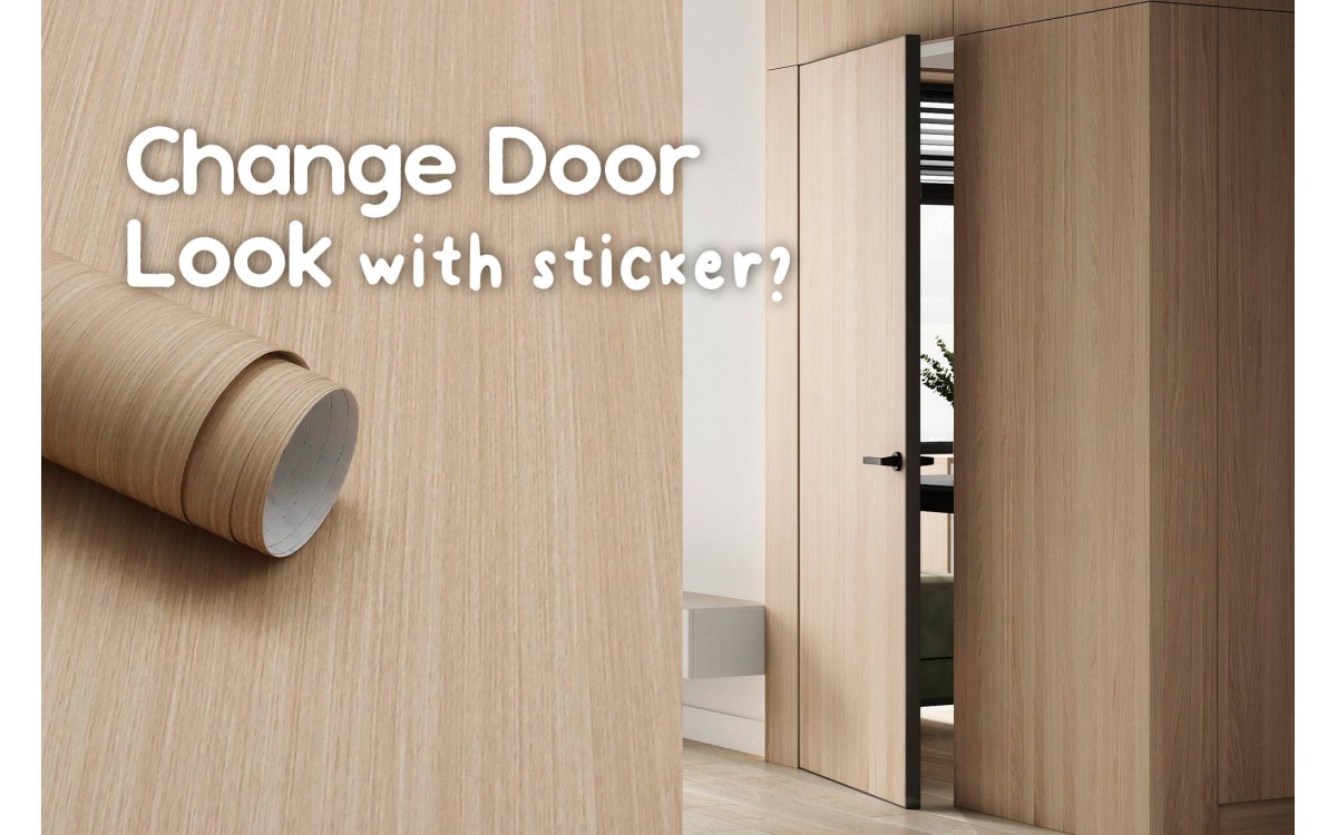 [Project] Installing Laminate Sticker: Let’s Change your Door Look