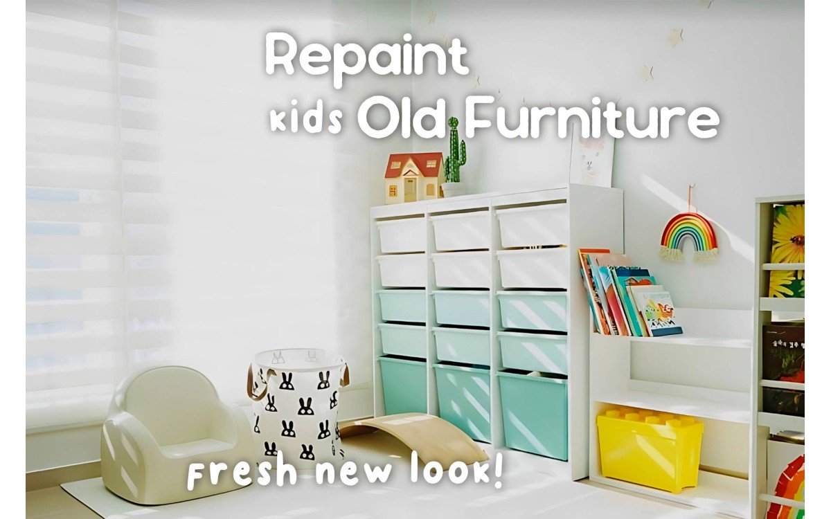 [Project] Update Old Furniture on Nursery Room with Korea Noroo Paint