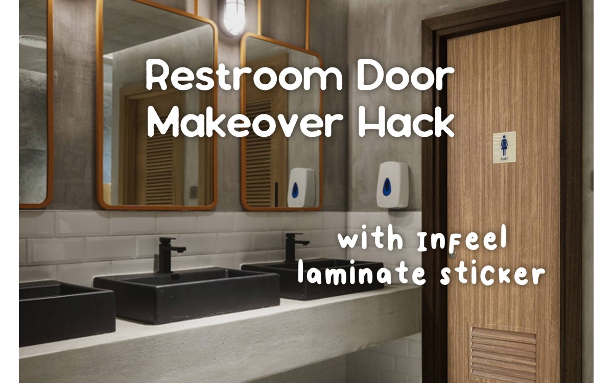 [Project] Toilet Door Laminate with Infeel Laminate Sticker