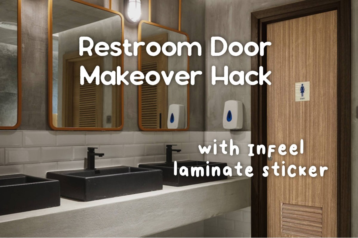 [Project] Toilet Door Laminate with Infeel Laminate Sticker