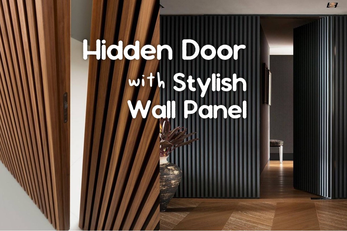 [Project] Hidden Door for Decorating Modern Lobby Interior with Fluted Panel