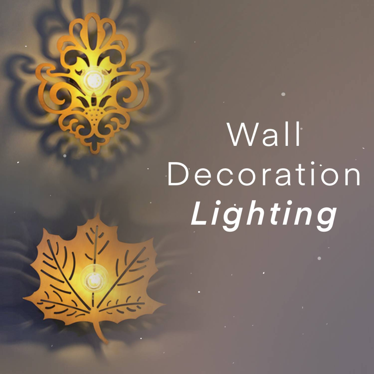 lighting decoration on wall