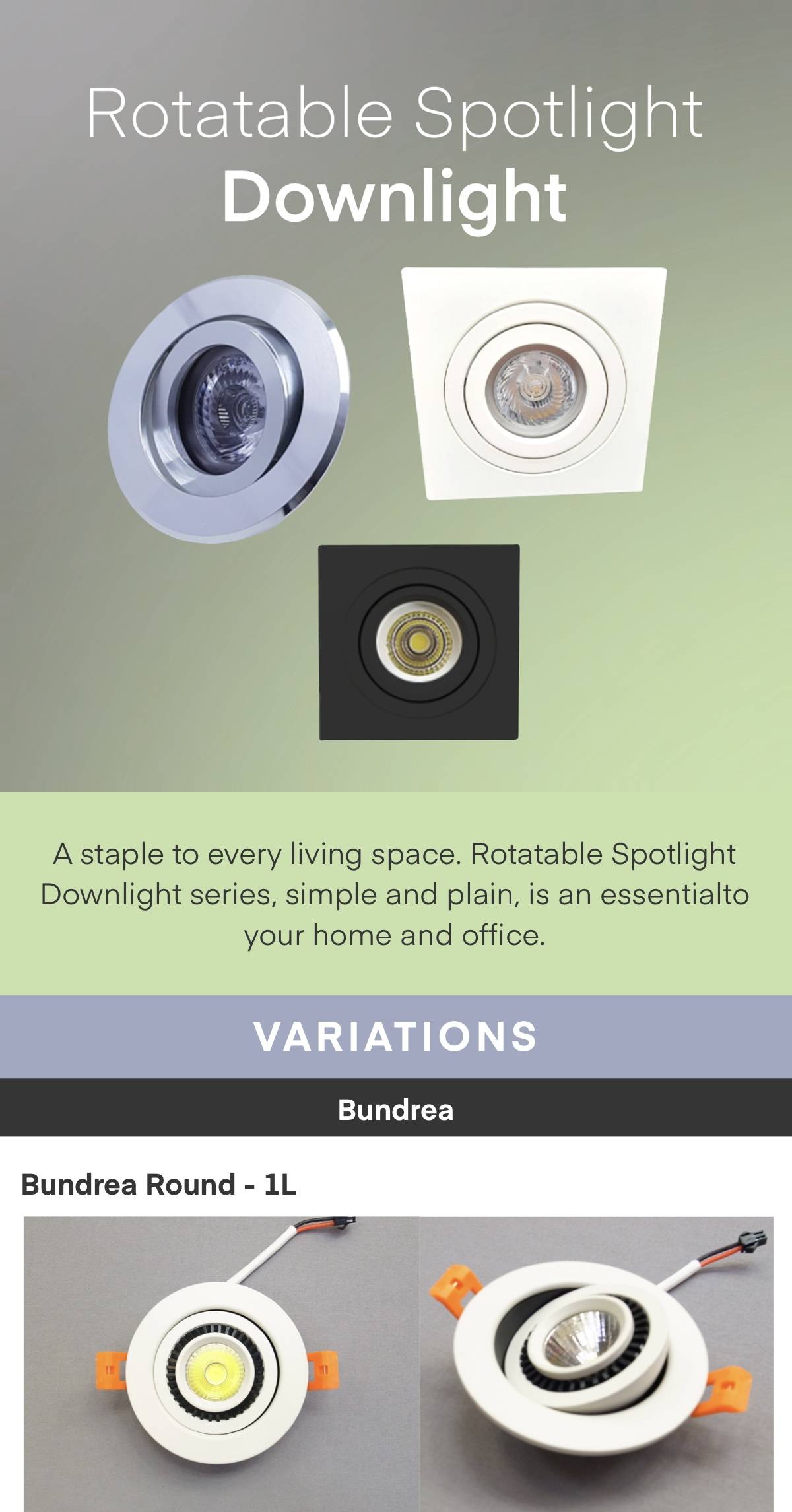 rotatable spotlight