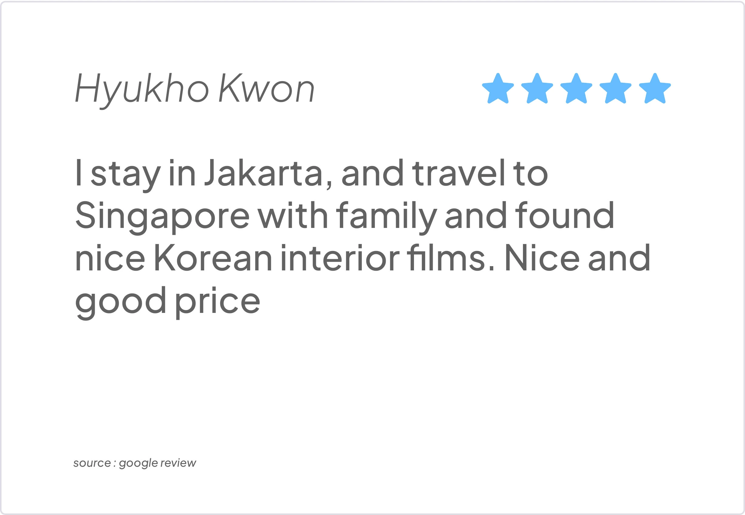 Dekorea Testimonial
