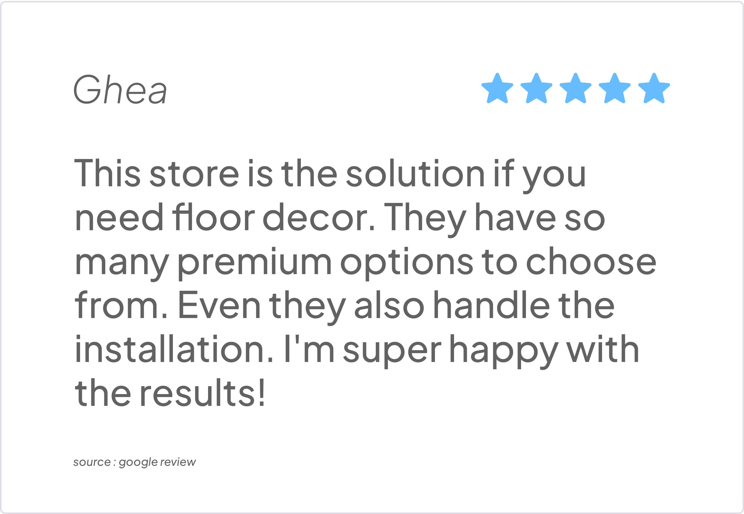 Dekorea Testimonial